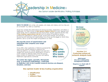 Tablet Screenshot of leadershipinmedicine.com